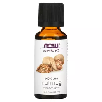 Эфирное масло NOW Foods мускатного ореха, 30 мл