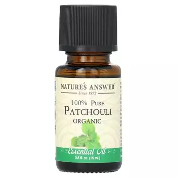 Эфирное масло пачули Nature's Answer 100% органическое, 15 мл