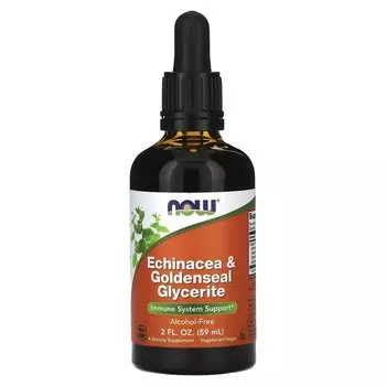 Эхинацея и глицерит Now Foods Goldenseal, 59 мл