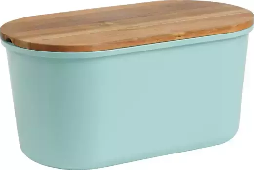 ЭХТВЕРК Хлебница "FRESH", (1 шт.), хранилище для хлеба, хлебница, хлебница с разделочной доской, на 1 кг хлеба ECHTWERK 22х17х37 см, бирюзовый