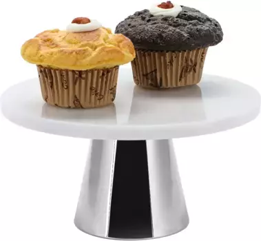 ЭХТВЕРК тарелка для торта "тортная тарелка", подставка для торта для подачи выпечки, фруктов, сыра, десерта ECHTWERK 30 см, цвет silberfarben