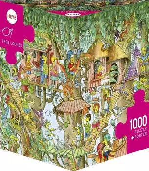 Эй, пазл, Домики на деревьях, Пол, 1000 шт. Heye