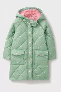 Экипажная куртка пуховик, устойчивая к воздействию дождя Crew Clothing Company, зеленый