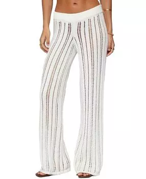 Эко-брюки лесенка Edikted, слоновая кость/кремовый