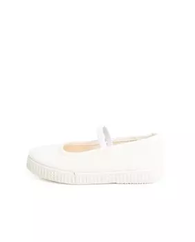 Эко холст для девочки Мэри Джейнс Pisamonas, белый