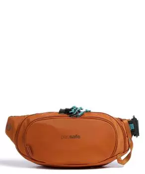 Эко поясная сумка из нейлона Pacsafe, коричневый