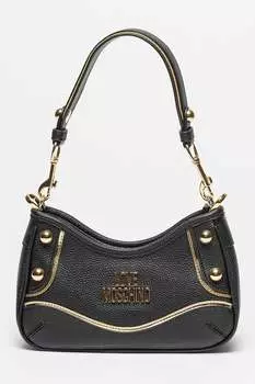 Экокожа и кожаная сумка Love Moschino, черный