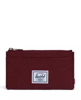 Экологическая визитница бордового цвета унисекс Herschel, цвет Granate