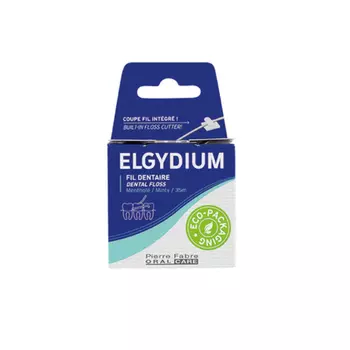 Экологически чистая тонкая вощеная зубная нить 35M, Elgydium