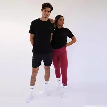 Экологичная фитнес-футболка с короткими рукавами из хлопка унисекс Fitplanet Clean Ocean