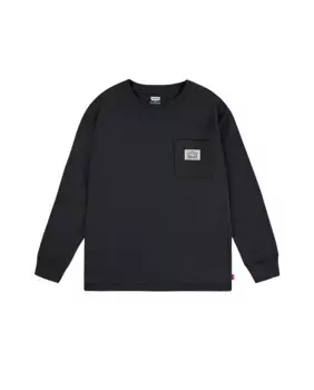 Экологичная футболка для мальчика с накладными карманами Levi's, черный