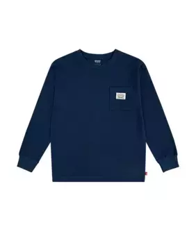 Экологичная футболка для мальчика с накладными карманами Levi's, синий