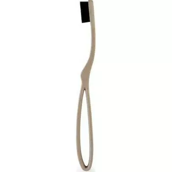 Экологичная коричневая зубная щетка среднего размера 1 шт Intermed