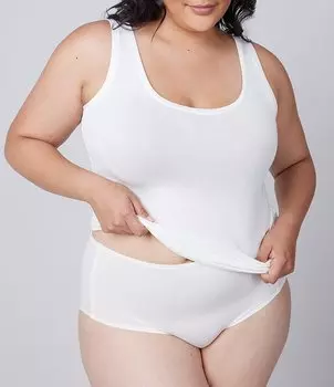 Экологичная майка Spanx Better Base с круглым вырезом, белый