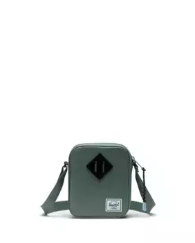 Экологичная мужская сумка через плечо 2,5 л из бежевой и зеленой ткани Herschel, светло-зеленый