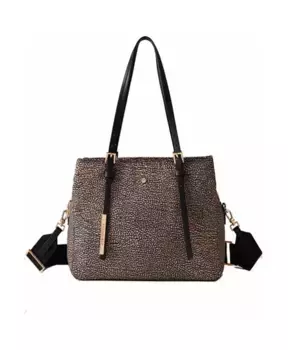 Экологичная сумка через плечо с принтом Borbonese, мультиколор