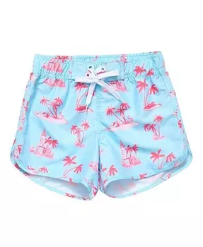 Экологичные шорты для досок Snapper Rock для девочек Lighthouse Island — Little Kid, Big Kid, синий