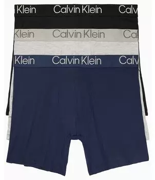 Экологичные трусы-боксеры Calvin Klein, 3 шт., мультиколор