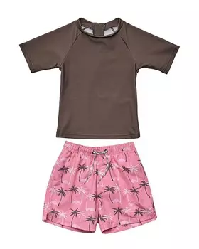 Экологичный комплект для детского плавания Snapper Rock Palm Paradise, розовый