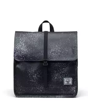 Экологичный мужской рюкзак объемом 14 л из пестрого водонепроницаемого материала Herschel, чёрный