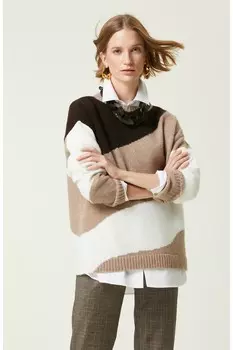 Экрю Свитер Network, экрю