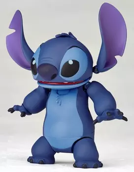 Экшн-фигурка Kaiyodo Lilo & Stitch, Revoltech NR035 Stitch, 9 см