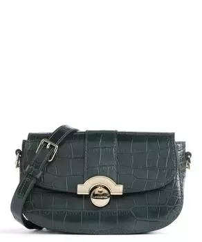 Экзотическая сумка на плечо под крокодила из тисненой яловой кожи Lancaster, зеленый