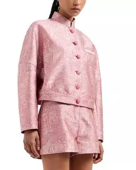 Экзотические жаккардовые шорты Emporio Armani, розовый