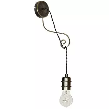 Экзотический настенный светильник (загородный дом, латунь, Е27) латунный светильник светильник для загородного дома светильник для прихожей бра Licht-Erlebnisse