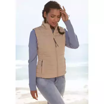 Эльбсанд стеганый жилет со съемным капюшоном Elbsand, бежевый