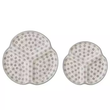 Эльза, набор сервировочных тарелок, 2 шт. Bloomingville, серый