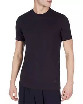 Эластичная футболка узкого кроя Emporio Armani, цвет Blue
