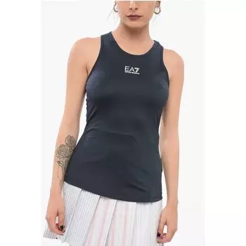 Эластичная майка с логотипом EMPORIO Armani, Blue