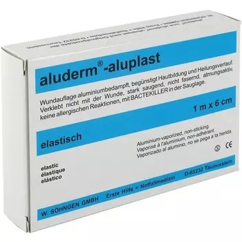 Эластичная раневая повязка Aluderm Aluplast, секции 1 х 6 см - 10 см Aluderm