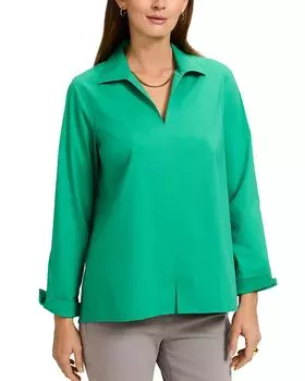 Эластичная рубашка Agnes Foxcroft, зеленый