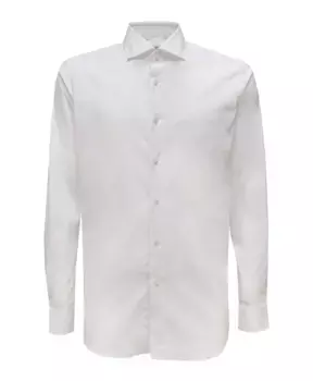 Эластичная рубашка из поплина Xacus, белый