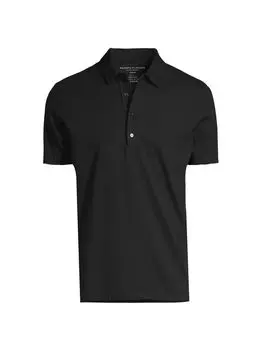 Эластичная рубашка поло Majestic Filatures, нуарный