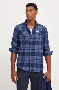 Эластичная рубашка с ракетницей Columbia, темно-синий