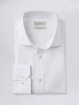 Эластичная рубашка стандартного кроя Moss, белая