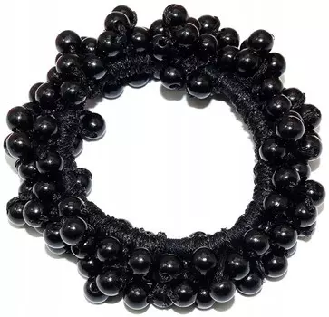 Эластичная широкая резинка для волос с жемчугом для пучка Inna Marka