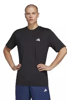 Эластичная тренировочная футболка Train Essentials Adidas, черный