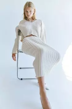 Эластичная трикотажная юбка H&M