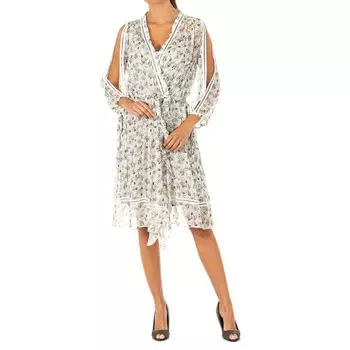 Эластичное платье с рукавами 3/4 и большим вырезом lwd009 женщина La Martina, мультиколор