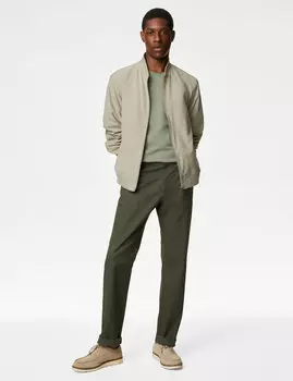 Эластичные брюки чинос обычного кроя Marks & Spencer