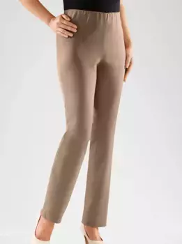 Эластичные брюки Classic Basics, бежевый