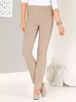 Эластичные брюки Classic Basics, бежевый