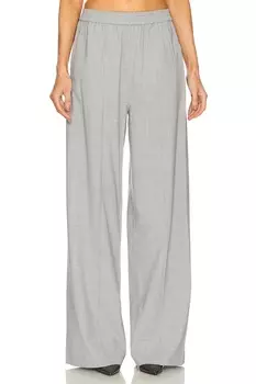 Эластичные брюки Courtney Zheng, серый