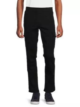 Эластичные брюки-карго Hedge, черный