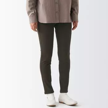 Эластичные брюки-леггинсы MUJI, темно коричневый
