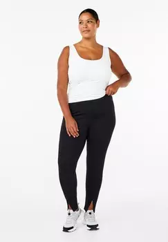 Эластичные брюки MIT SCHLITZEN VORNE Zizzi, черный